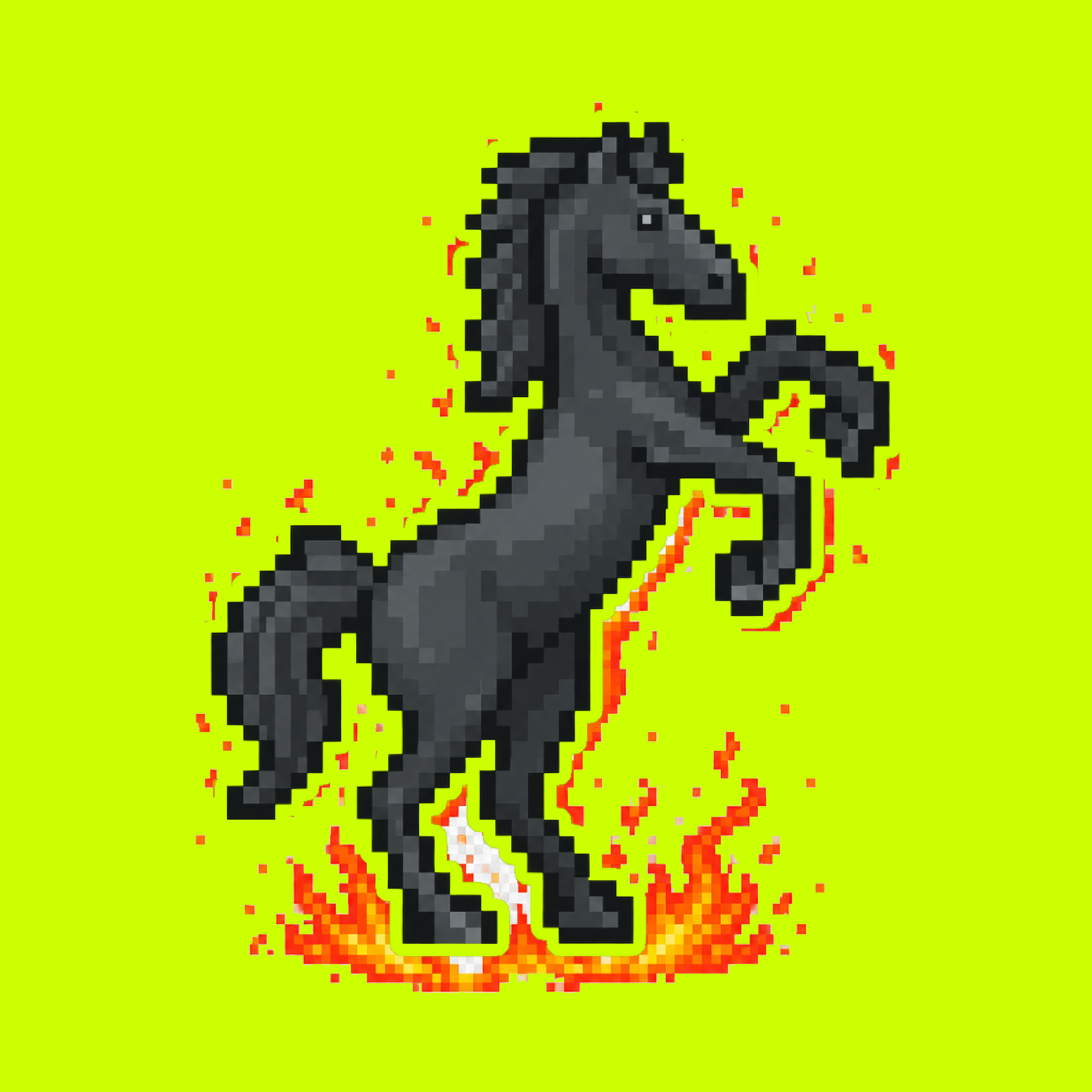 Dark pixel horse NFT